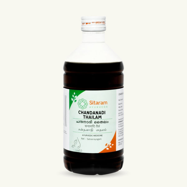 Sitaram Ayurveda, Chandanadi Thailam, 450 ml, Thailam ayurvedico classico