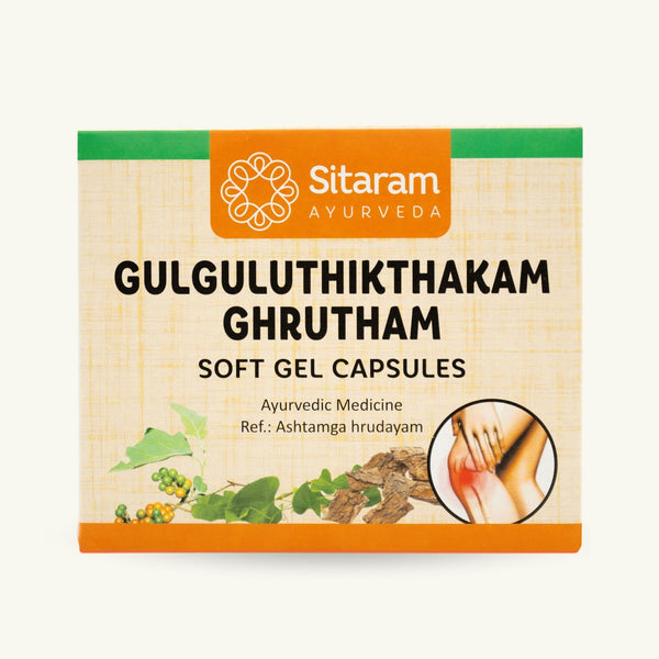 Sitaram Ayurveda, Gulgulu Thiktakam Ghrutham capsule molli, 100 capsule, integratore ayurvedico